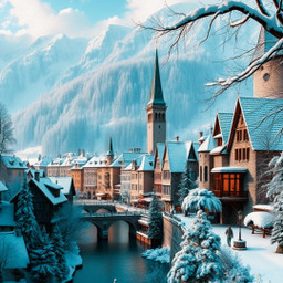 winter hallstat exterior outside landscape austria outdoor snow panorama reflection egildesrivero oustside memetemplate memetemplates picsartai picsarteffects picsartedit myedit digitalart freetoedit fcwinterwonderland winterwonderland