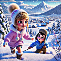 children snow challenge fcwinterwonderland winterwonderland