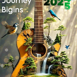 2025 newyear aigenerated creative colorful music guitar beautiful art picsart viral freetoedit fcnewyearvisionboard newyearvisionboard