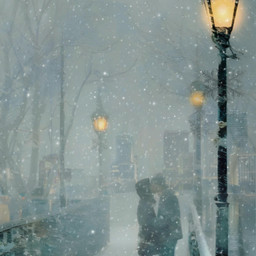 couple snow citylife winter freetoedit fcdancingsnowflakes dancingsnowflakes