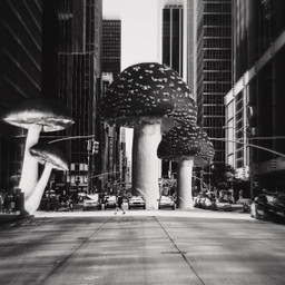 freetoedit blackandwhite street newyork surrealart fantasy wallpaper repaly mushroom awesome amazing myart mrl mrlb2000 lol cars traffic