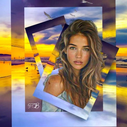 nature sky fernandabicalho pordosol beach picsartchallenge challenge birds freetoedit fcmybestedit mybestedit