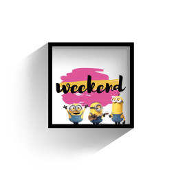 weekend weekendvibes happy minion frame replay myart mrlb2000 fun freetoedit