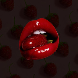 freetoedit redaesthetic lipstickday love valentinesday ballons scarletcolor bloodred mouth strawberry ecaestheticpatternbackgrounds aestheticpatternbackgrounds