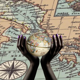 sjowtjeart thnxxyouforall myjourney wereldmap earthday freetoedit ircearthday