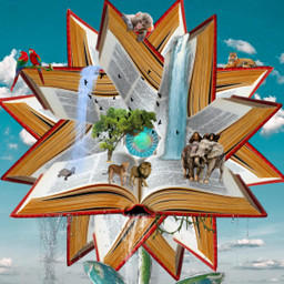 freetoedit picsartchallengeisback pocsartchallenge flower 2025 jedey deyuel challenge1 animals zoo waterfalls jungle ircmagicbook magicbook