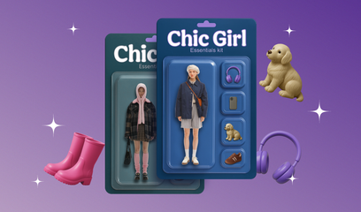If,you,were,a,doll,,what,would,come,in,your,box?,It’s,time,to,turn,yourself,into,a,collectible!,For,this,challenge,,create,your,own,playset-style,packaging,using,a,photo,of,yourself,and,the,“essentials”,that,make,you,,you,—,from,your,go-to,outfit,and,favorite,snacks,to,signature,accessories,or,mood-setting,must-haves.,Think,aesthetic,,witty,,and,totally,you.