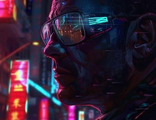 cyberpunk art personage